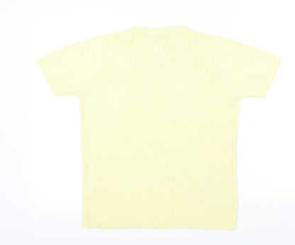 Preloved Pure & Natural Womens Yellow   Pullover Jumper Size 10 - Back