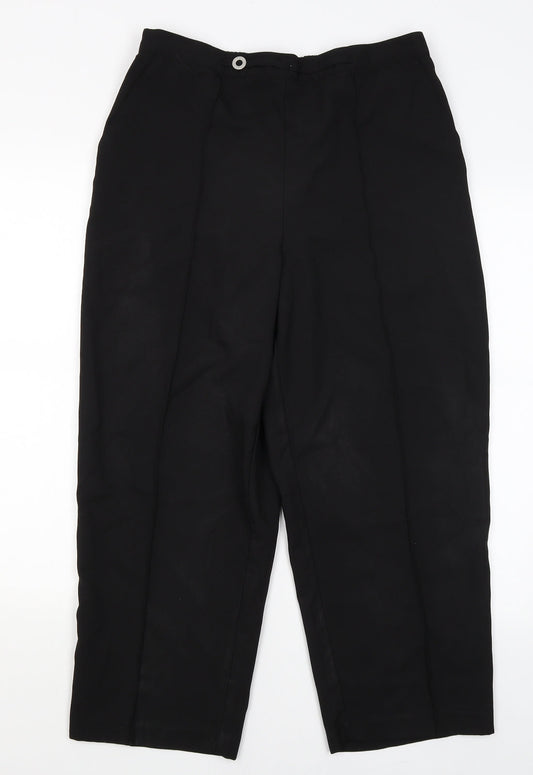Ellie Louise Womens Black   Trousers  Size 16 L24.5 in