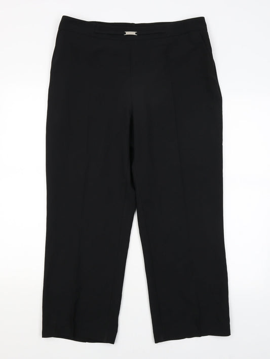 BHS Womens Black   Dress Pants Trousers Size 14 L25 in
