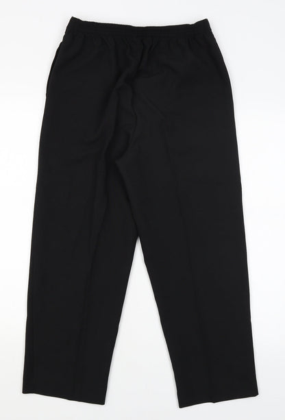 Bonmarché Womens Black Trousers Size 10 L24.5 in