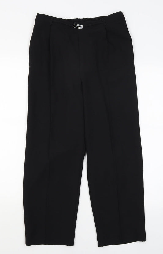 BM Womens Black   Dress Pants Trousers Size 10 L24 in
