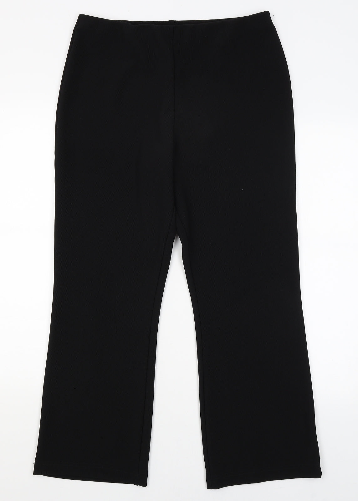 Xe Womens Black   Capri Trousers Size 16 L26 in