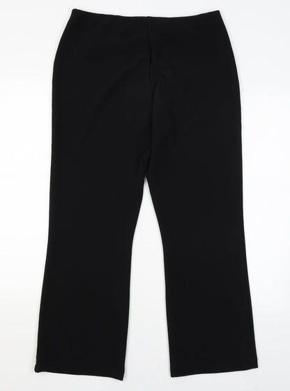 Xe Womens Black   Capri Trousers Size 16 L26 in