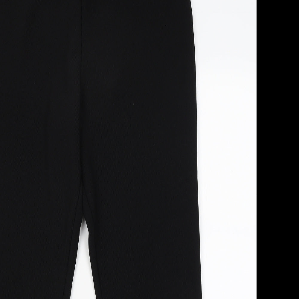 Xe Womens Black   Capri Trousers Size 16 L26 in
