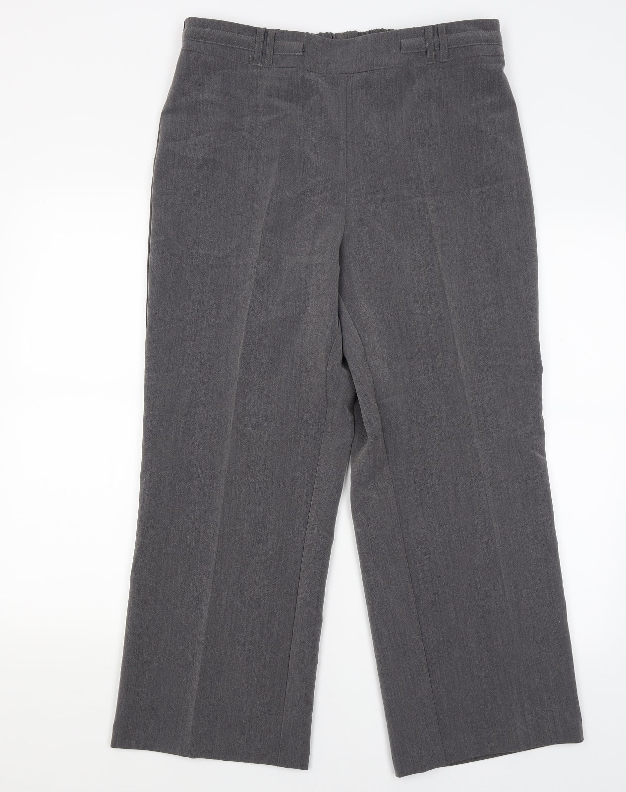 Preworn Womens Grey   Dress Pants Trousers Size 16 L25.5 in