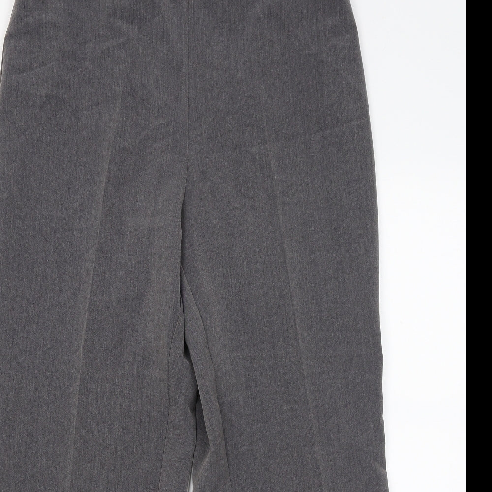 Preworn Womens Grey   Dress Pants Trousers Size 16 L25.5 in