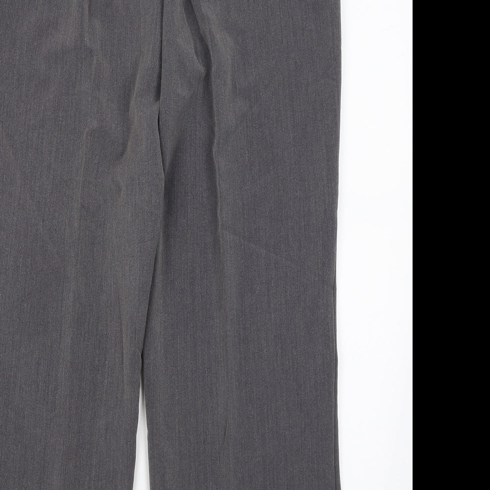 Preworn Womens Grey   Dress Pants Trousers Size 16 L25.5 in