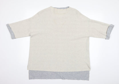 nine Womens Ivory   Pullover Jumper Size M