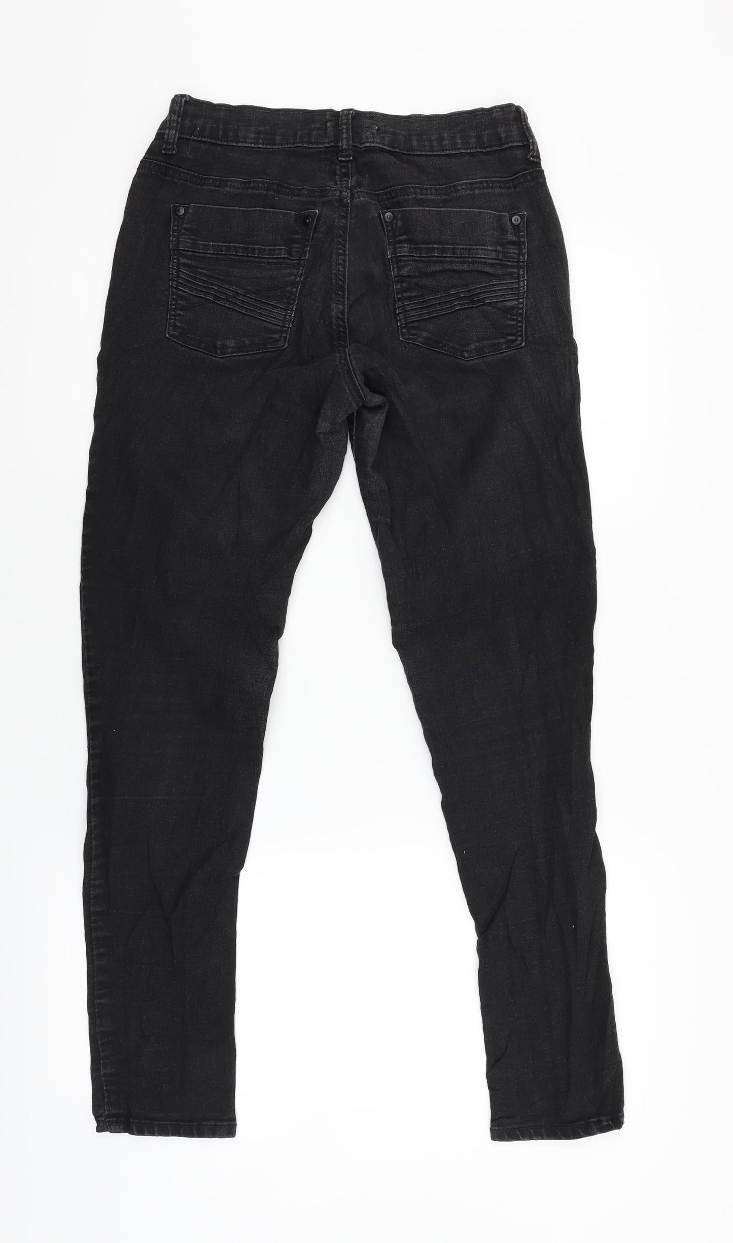 Dorothy Perkins Womens Black  Denim Skinny Jeans Size 12 L29 in