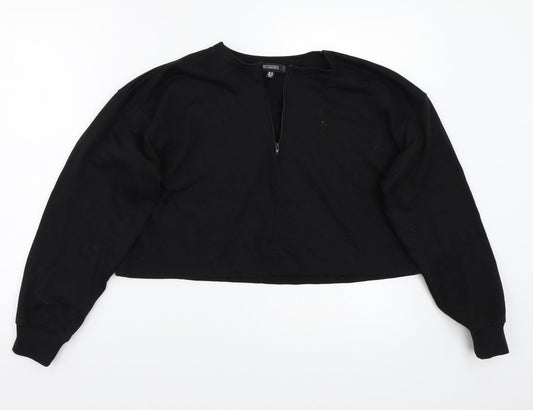 Missguided Womens Black   Pullover Jumper Size 10