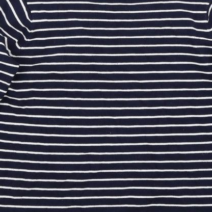 Queen shop Womens Blue Striped  Pullover Jumper One Size