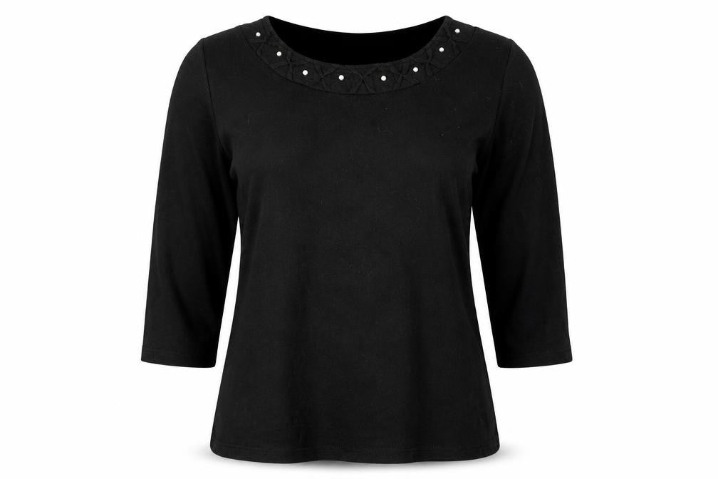 Roman Womens Black   Pullover Jumper Size M