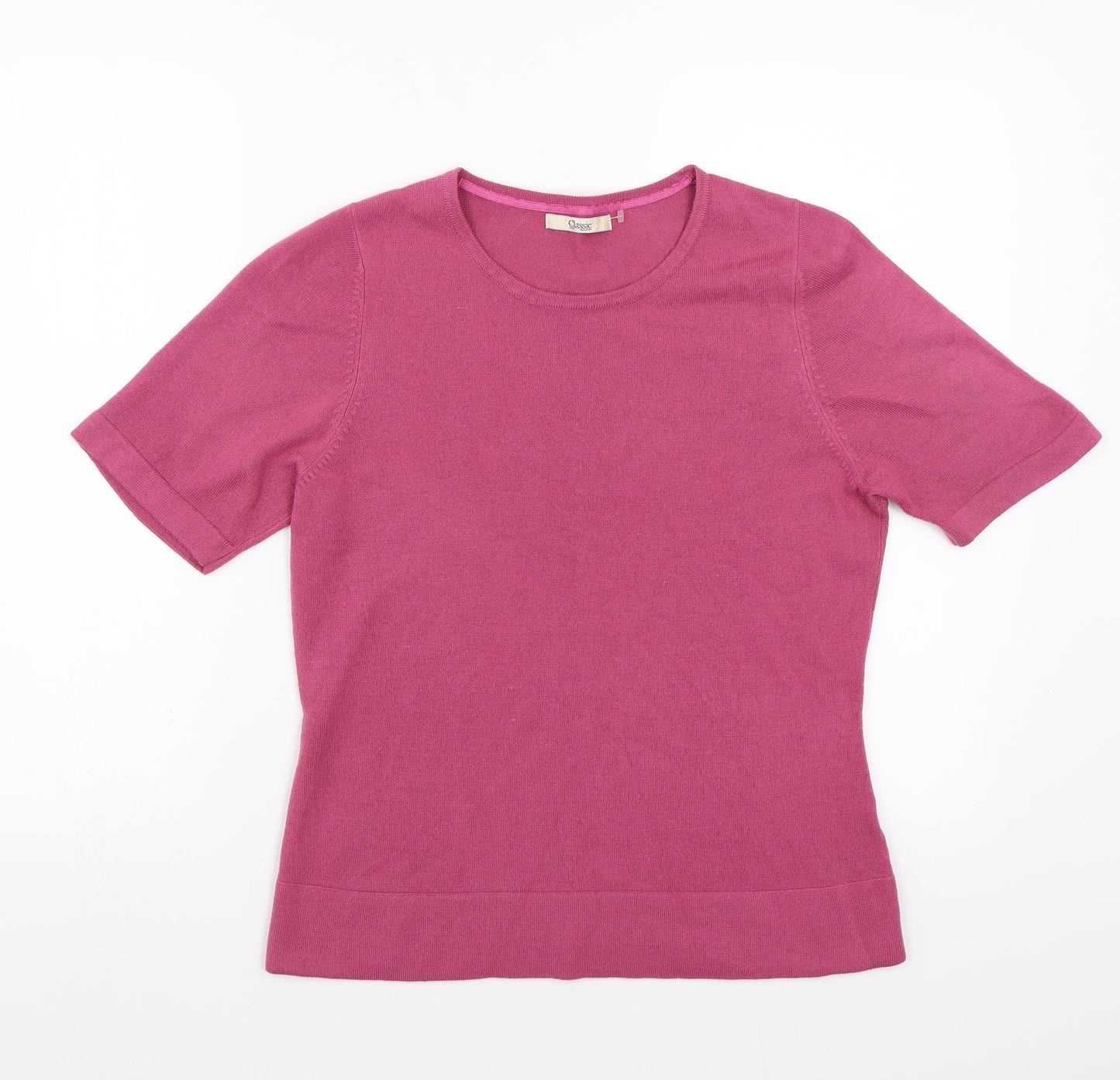 Classic Womens Pink   Basic T-Shirt Size M