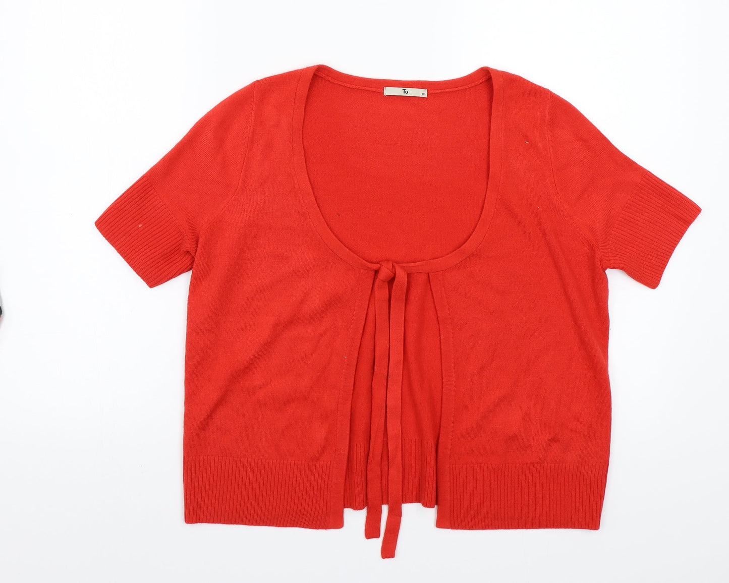 TU Womens Red   Cardigan Jumper Size 12