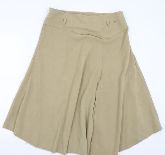 Ellie Louise Womens Beige   A-Line Skirt Size 14