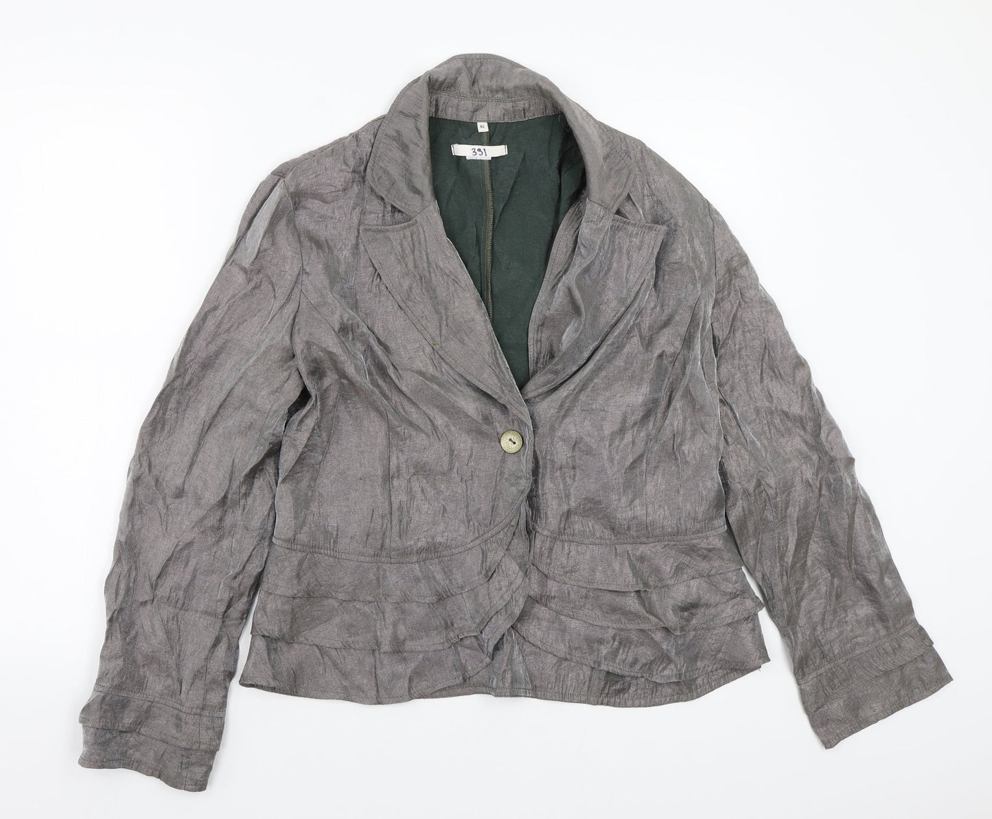 Preworn Womens Grey   Jacket Coat Size 16
