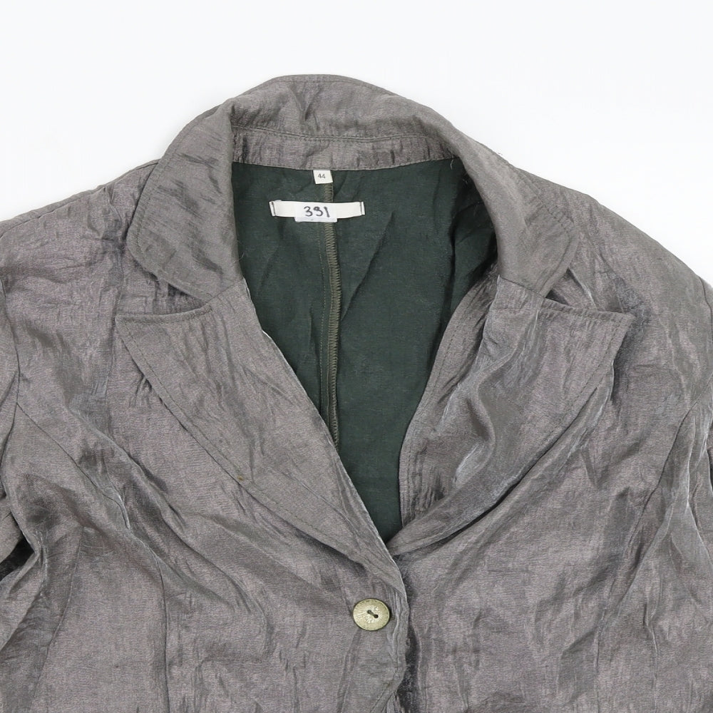 Preworn Womens Grey   Jacket Coat Size 16