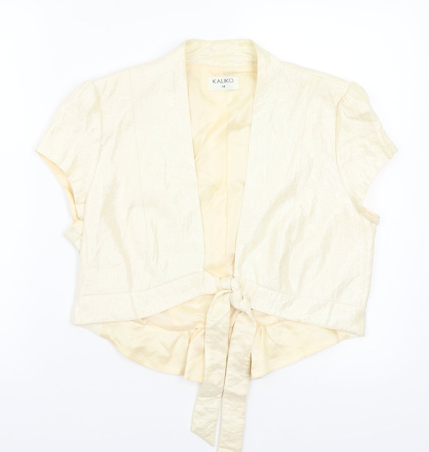 Kaliko Womens Beige   Jacket Blazer Size 14