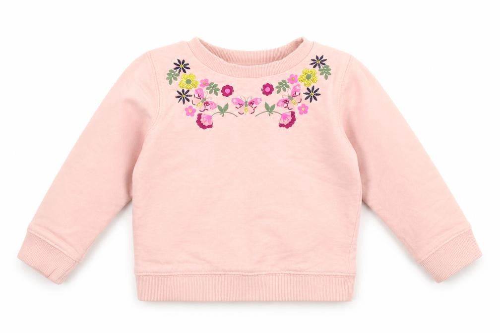 M&Co Girls Pink   Pullover Jumper Size 3-6 Months