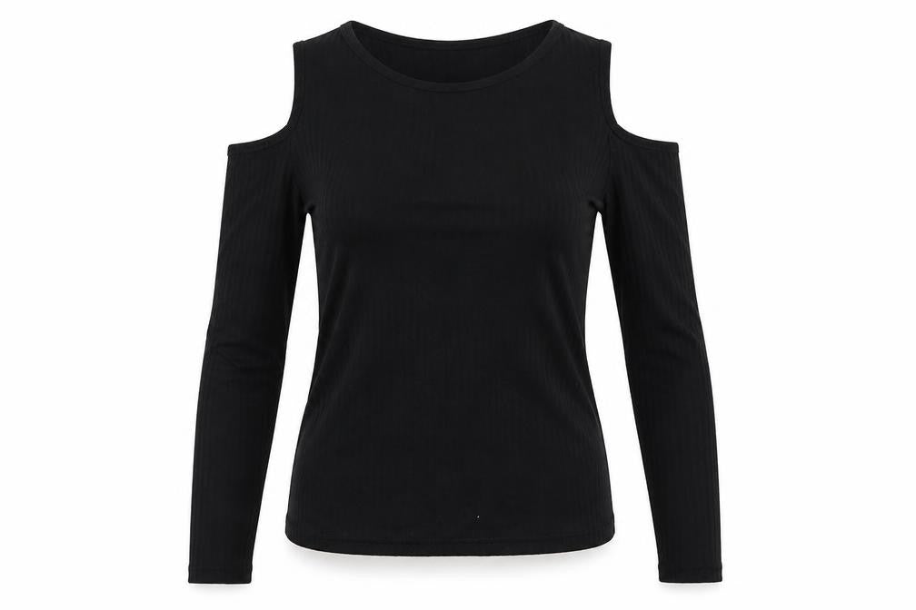 Select Womens Black   Basic T-Shirt Size 12