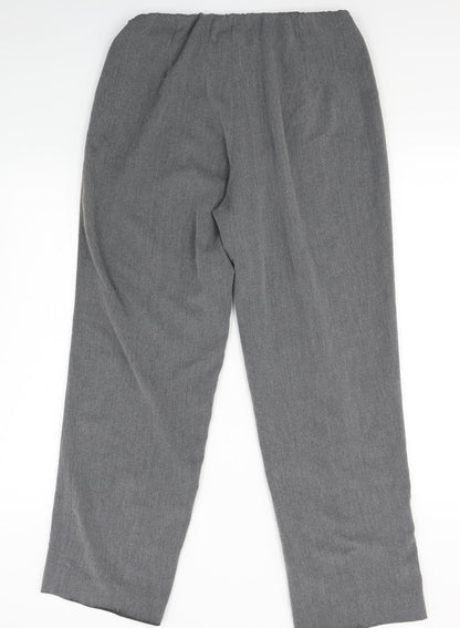 Back view of Paul Seperates women’s grey trousers, size UK 14