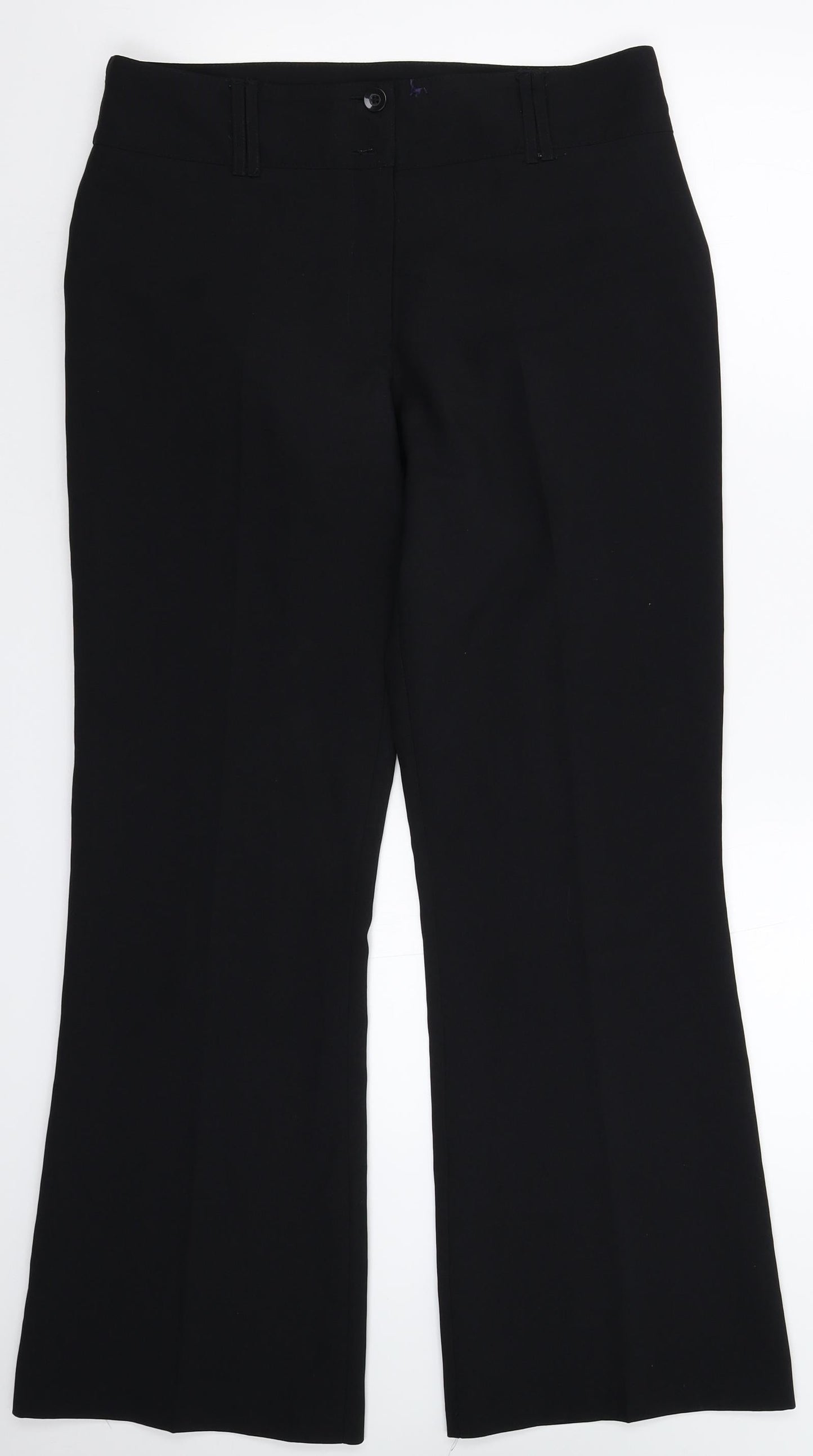 Papaya Womens Black   Dress Pants Trousers Size 12 L30 in