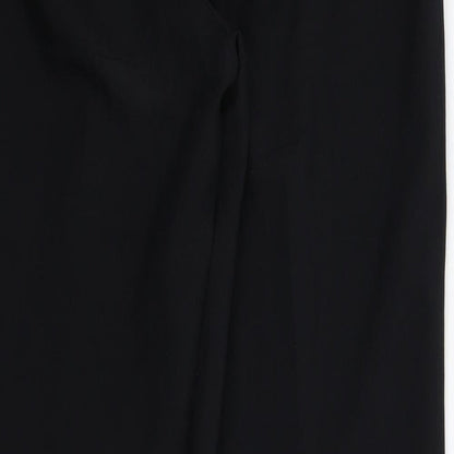 Brand and care label for Papaya women’s black dress pants trousers, size UK 12, 30-inch leg