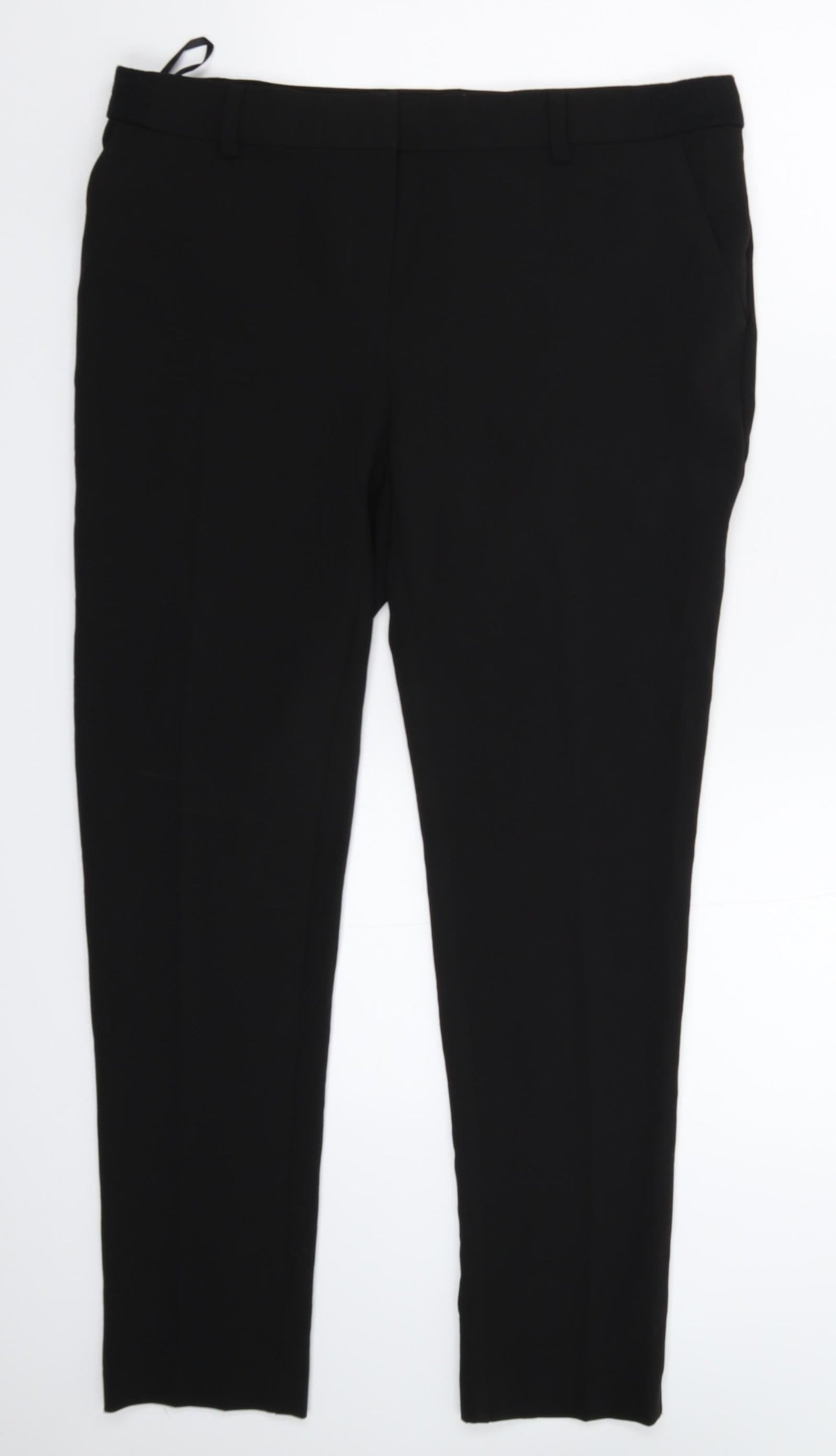 Preworn Womens Black   Trousers  Size 34 in L28 in