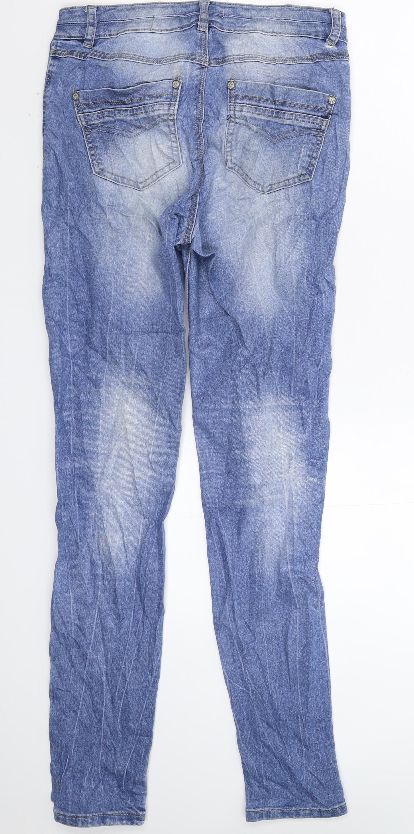 TU Womens Blue  Denim Skinny Jeans Size 8 L29 in