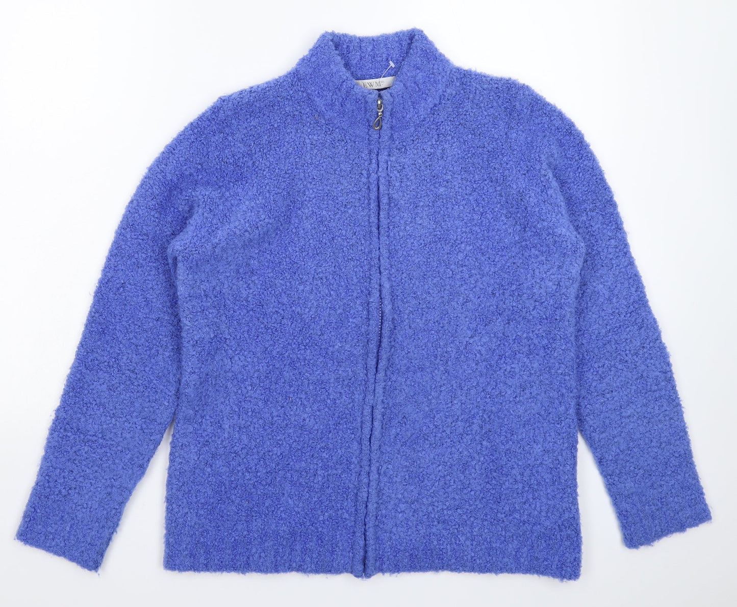 EWM Womens Blue  Knit Jacket Coatigan Size 16