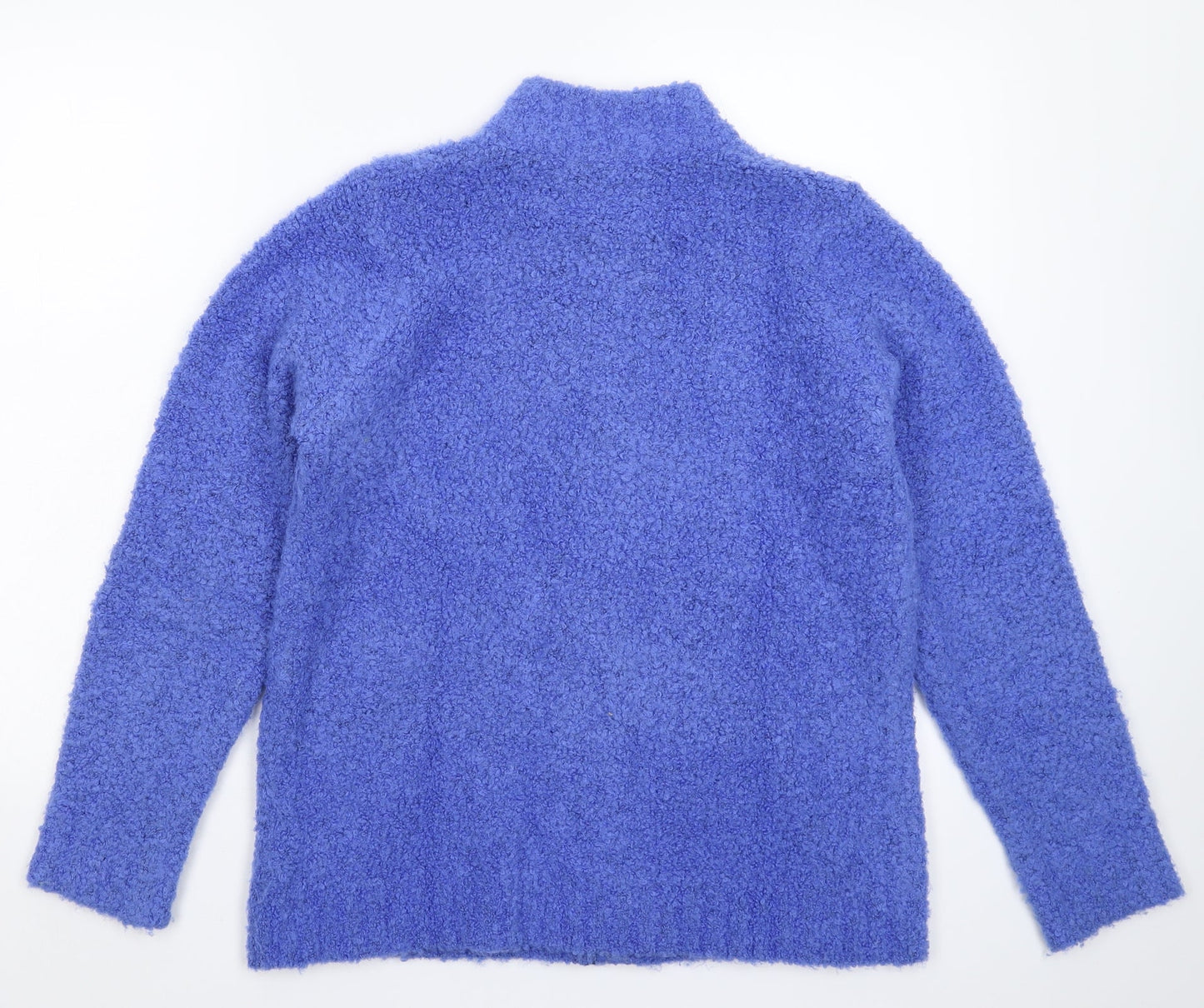 EWM Womens Blue  Knit Jacket Coatigan Size 16