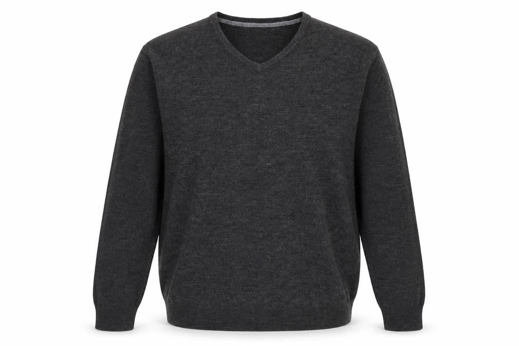 Easy Mens Grey  Knit Pullover Jumper Size L
