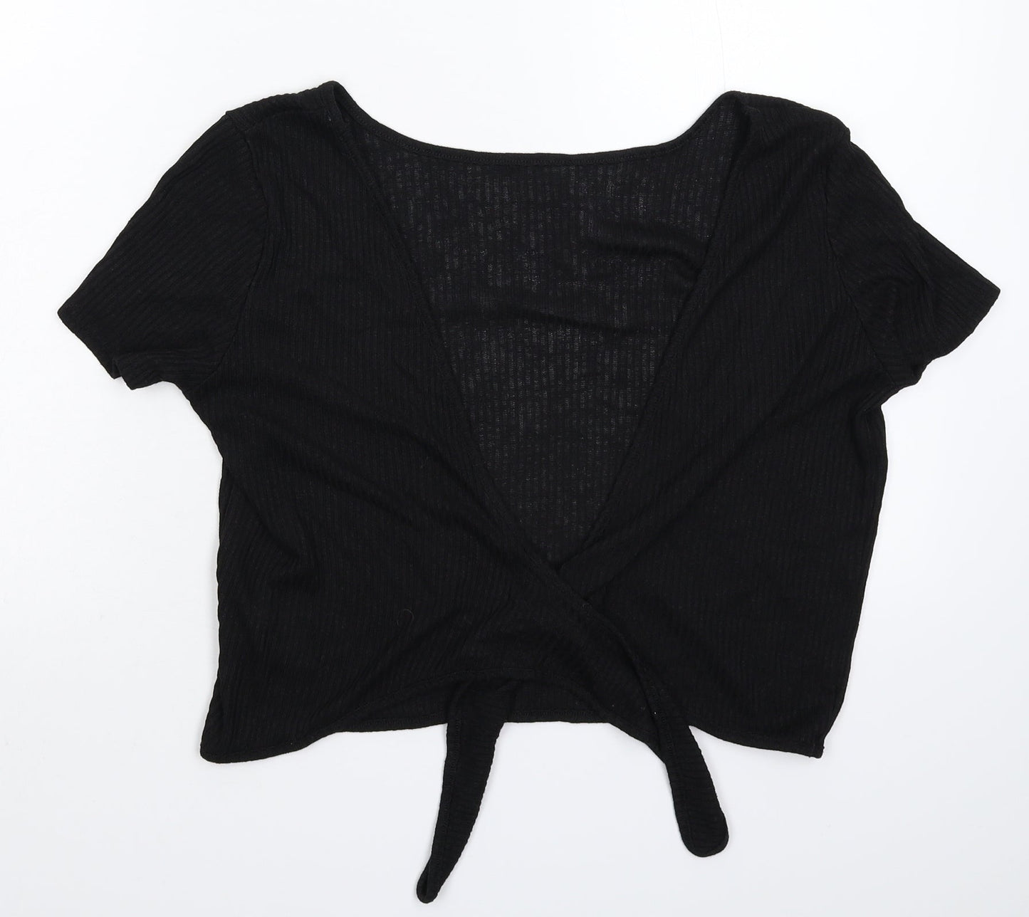 H&M Womens Black  Knit Cardigan Jumper Size M