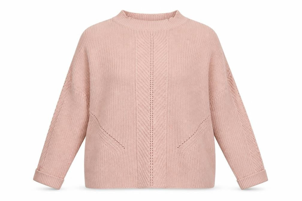 Topshop Womens Pink  Knit Pullover Jumper Size 6  - Oversized