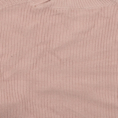Topshop Womens Pink  Knit Pullover Jumper Size 6  - Oversized