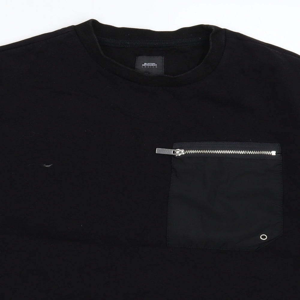 Burton Mens Black   Pullover Sweatshirt Size M