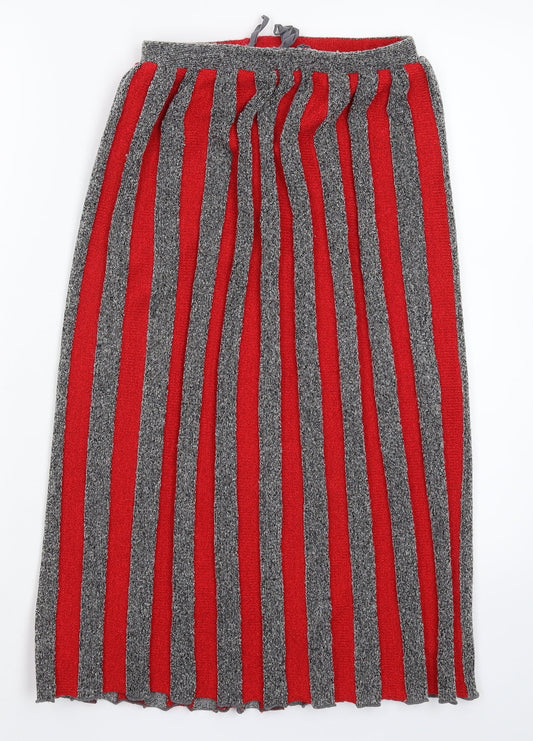 Preworn Womens Multicoloured Striped  Straight & Pencil Skirt Size 10