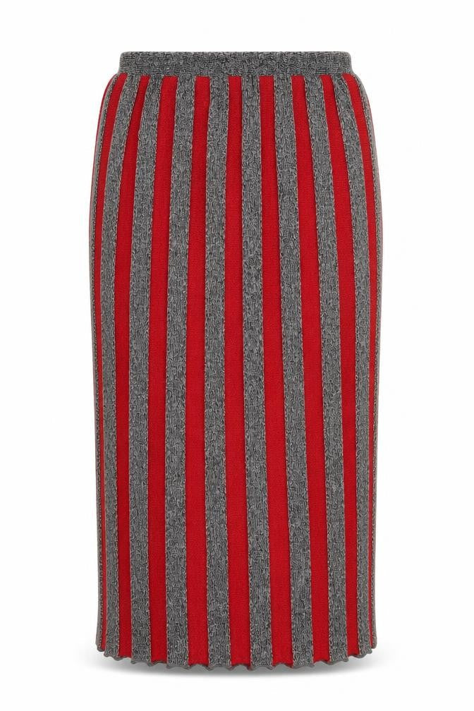 Preworn Womens Multicoloured Striped  Straight & Pencil Skirt Size 10