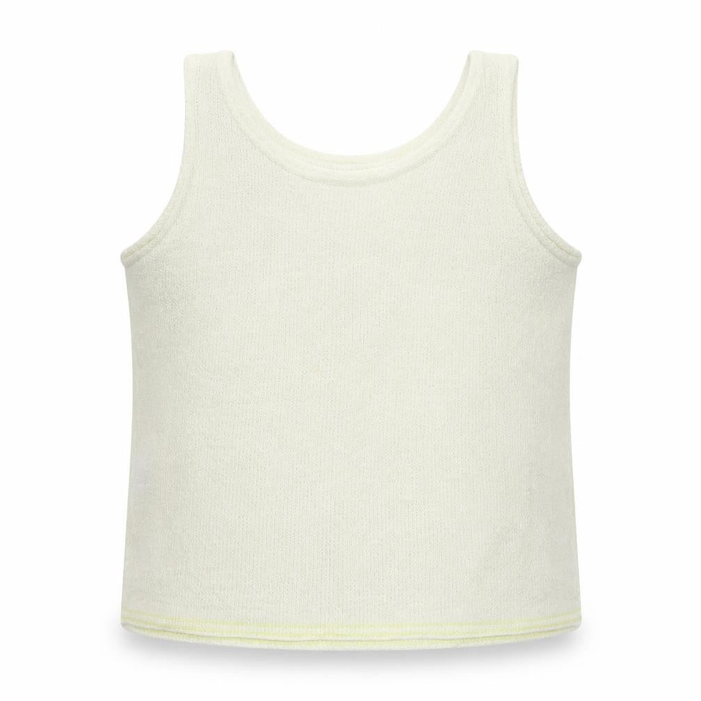 Pacific Womens White  Knit Basic Tank Size M