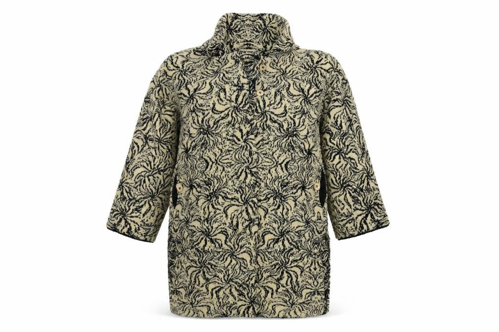 fax-knit Womens Gold   Jacket Coat Size M