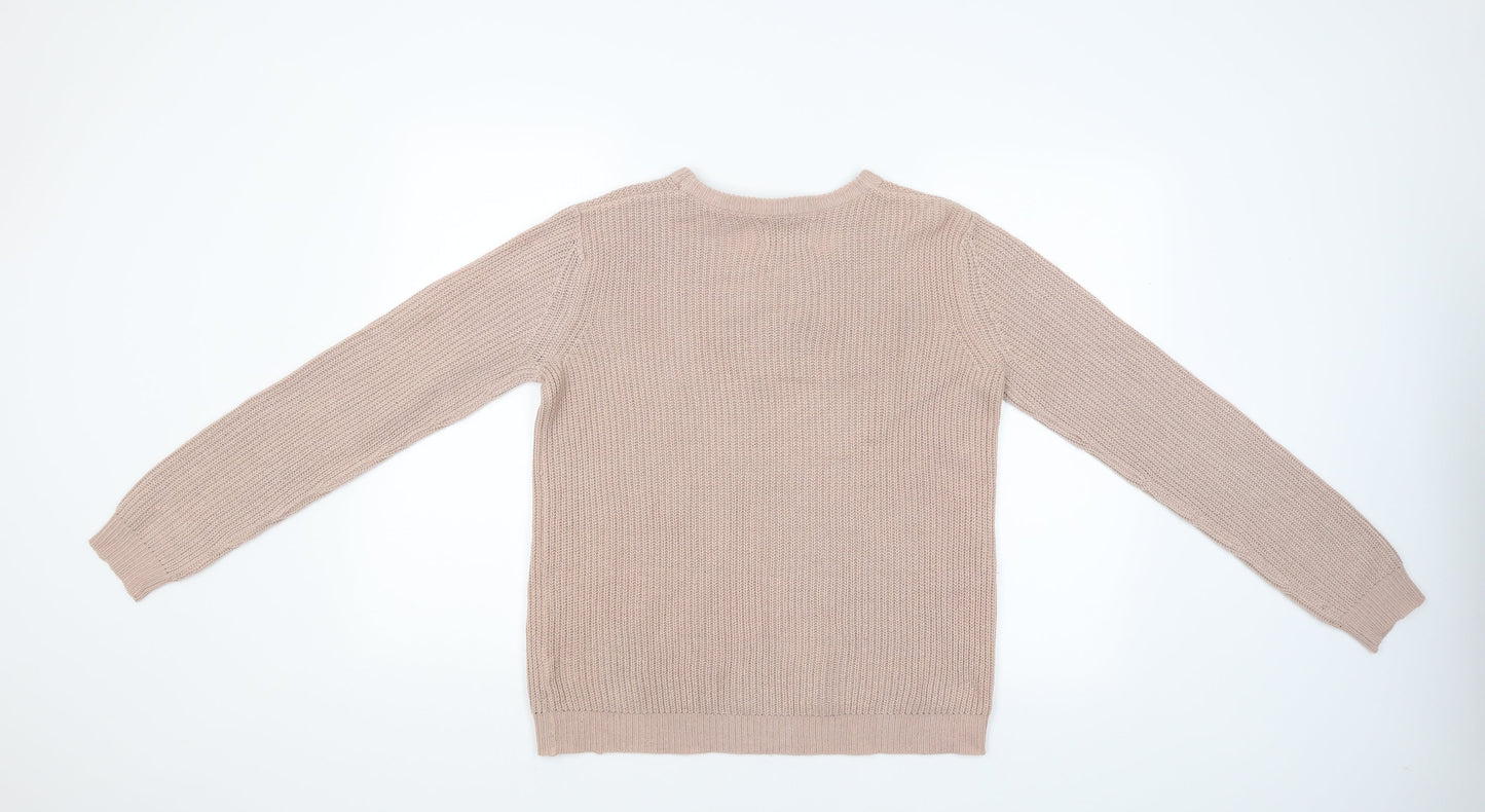 Papaya Womens Pink   Pullover Jumper Size M