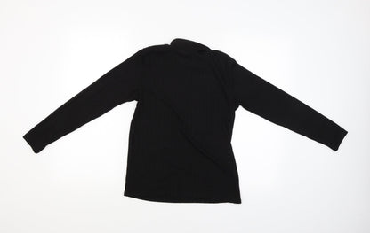Nutmeg Womens Black   Basic Blouse Size 10