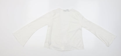 PRETTYLITTLETHING Womens White   Basic Blouse Size 8