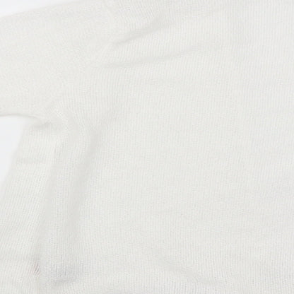 PRETTYLITTLETHING Womens White   Basic Blouse Size 8