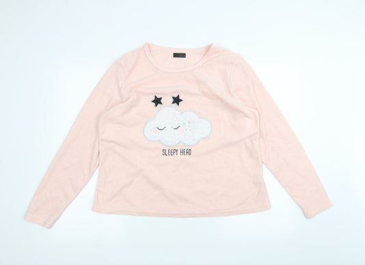 F&F Womens Pink   Pullover Jumper Size L