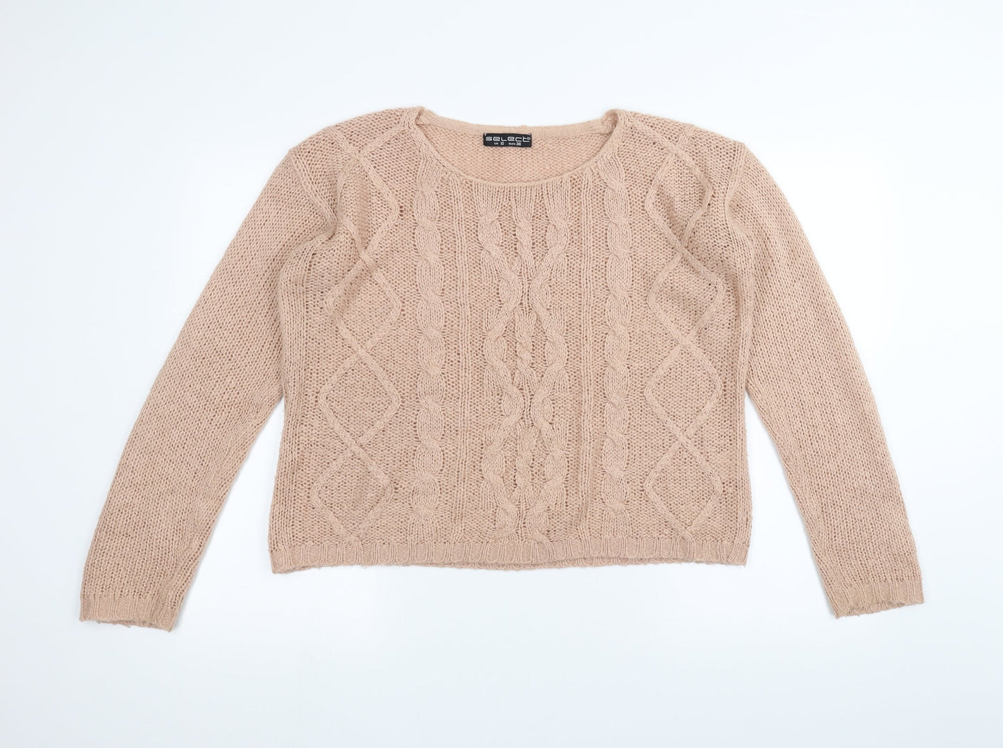 Select Womens Pink  Knit Pullover Jumper Size 10