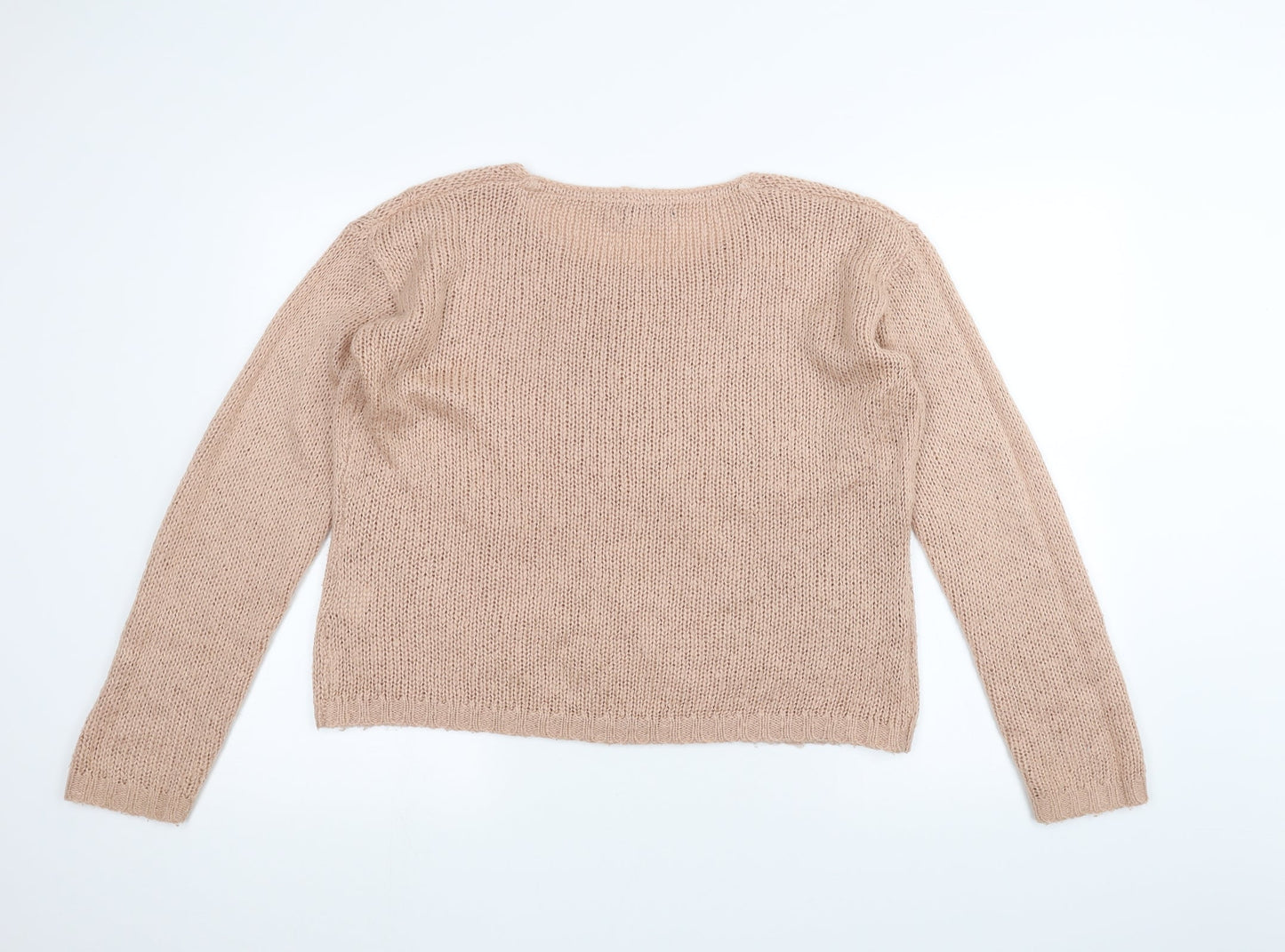Select Womens Pink  Knit Pullover Jumper Size 10