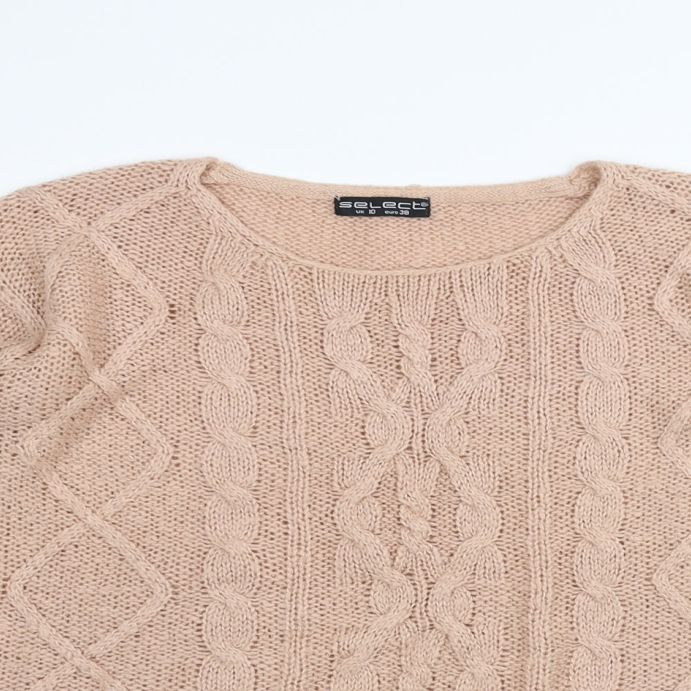 Select Womens Pink  Knit Pullover Jumper Size 10