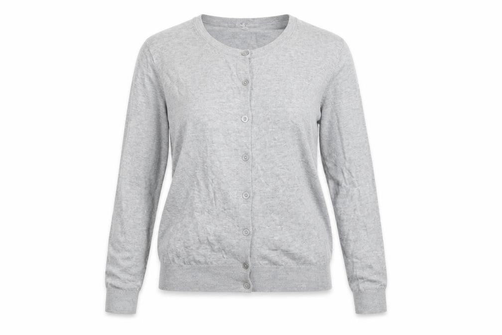 UNI Womens Grey   Cardigan Jumper Size S