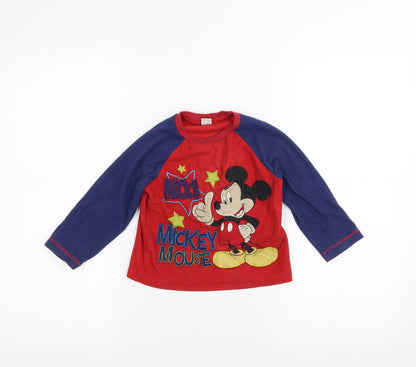 Front view of Disney Baby Red jumper, size 18-24, Months - Disney